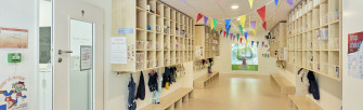 Les vestiaires de la crèche