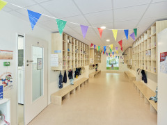 Les vestiaires de la crèche